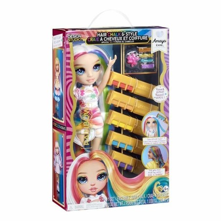 Bloques Construcción Infantiles de Estilo: Muñeca Amaya Rainbow High con accesorios