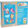 Juego de manualidades niños Man d'Artiste creando imanes de unicornio