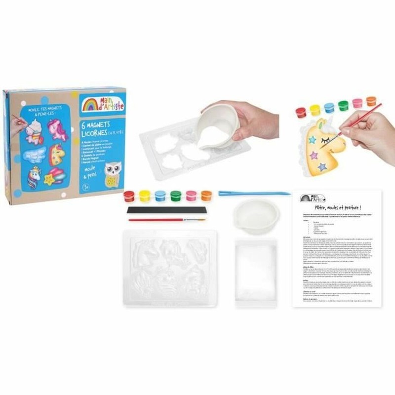 Resultado final de los imanes de unicornio, estimulando la creatividad infantil