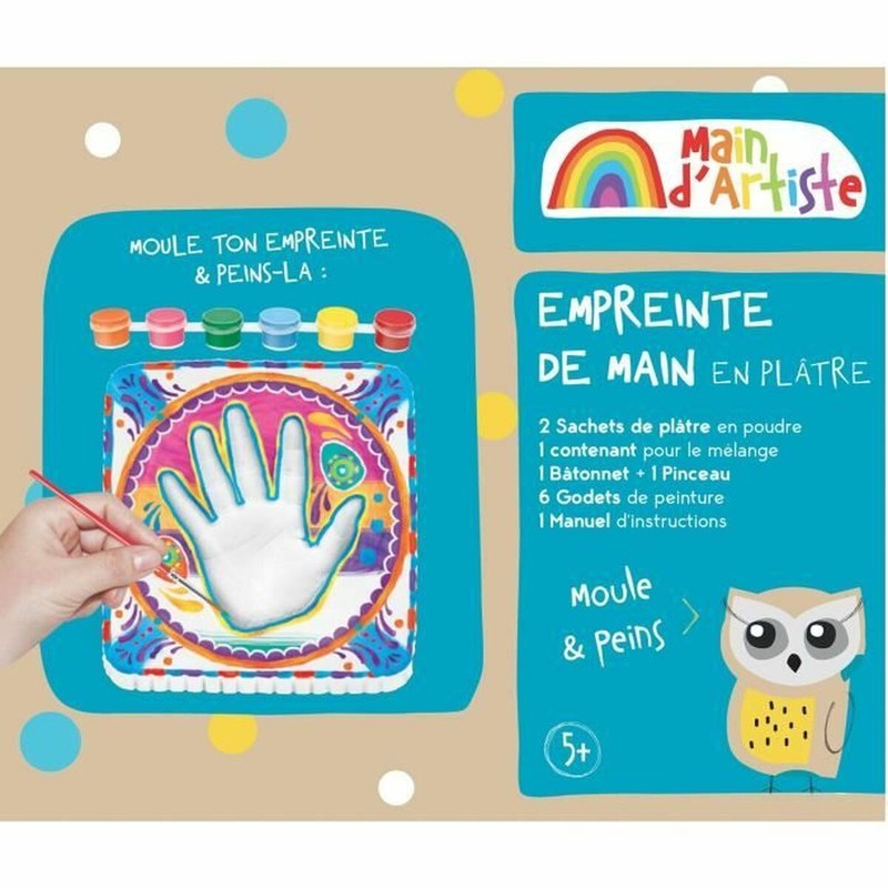 Kit manualidades infantil con pinturas y pincel para pequeños artistas