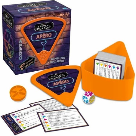 Juego de mesa adultos: Trivial Pursuit Apéro con fichas y quesitos