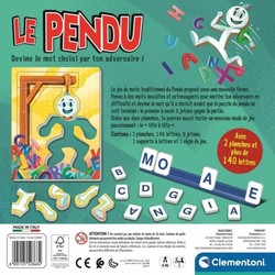 Juego de mesa Clementoni Le Pendu para aprender francés, ideal para juguetes construcción niños de vocabulario. 2