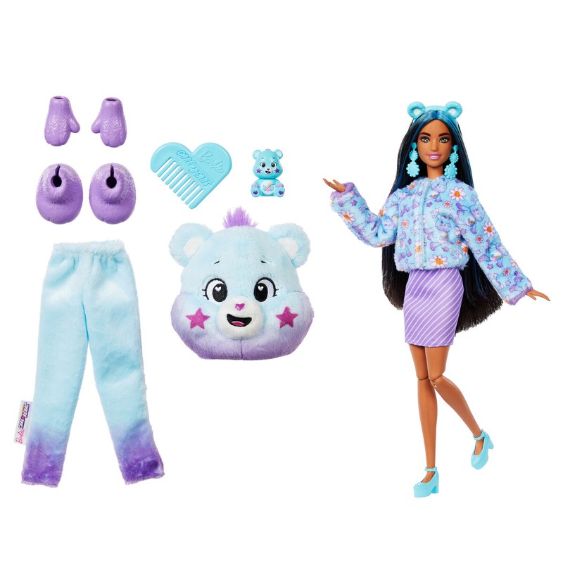 Juguete Barbie para niñas 3 años con accesorios de cambio de color