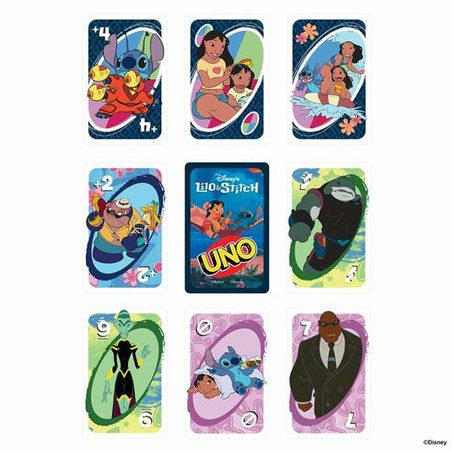 Caja del juego de cartas portátil UNO Disney, ideal para viajes