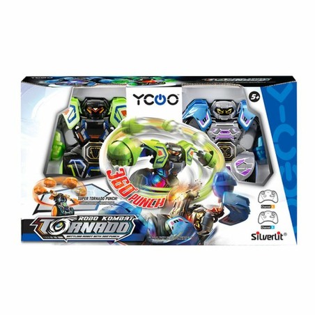 Robots Silverlit Kombat Tornado mostrando ataque 360 grados