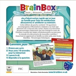 Juego educativo Personajes Históricos Brainbox, vista frontal del packaging 2
