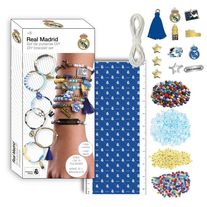 Kit de creación de pulseras y collares Real Madrid para disfraces niños