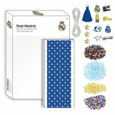 Accesorios disfraz Real Madrid: kit de creación de pulseras y collares