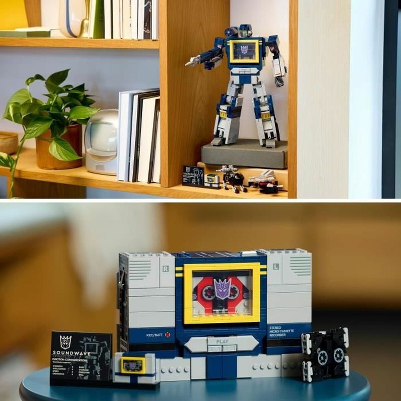 Juguete construcción motricidad fina Lego Soundwave en modo robot
