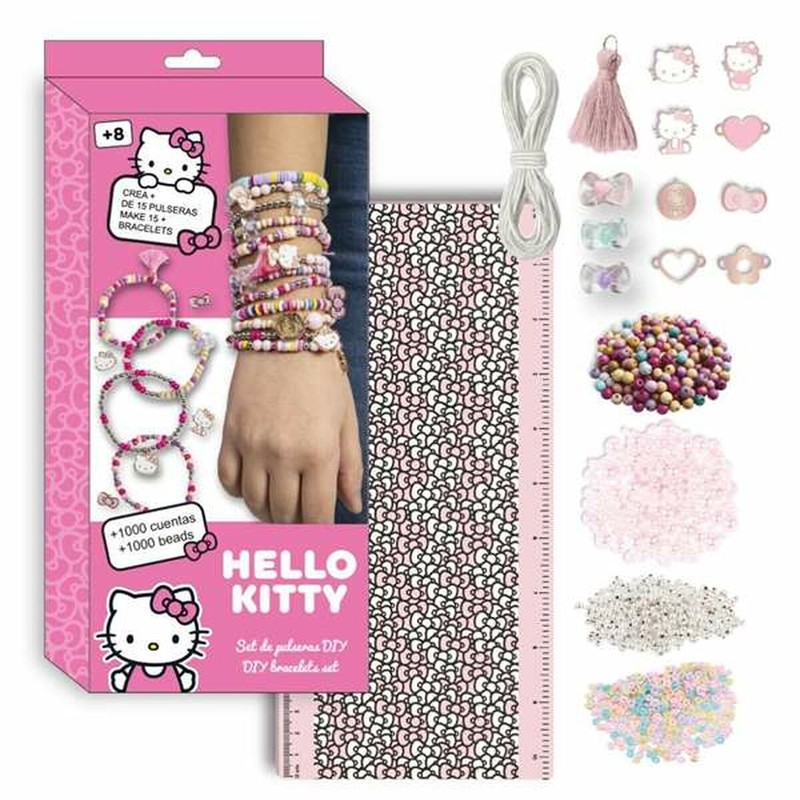 Kit Pulseras Hello Kitty Rosa para niñas