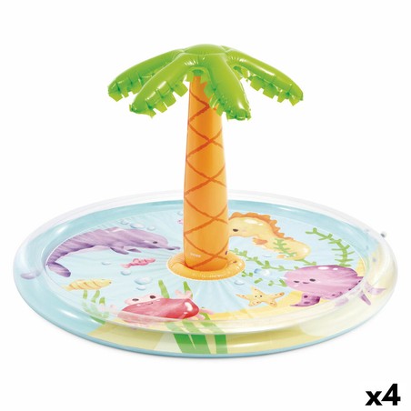 Piscina Hinchable Niños Intex 173x104cm con palmera spray.