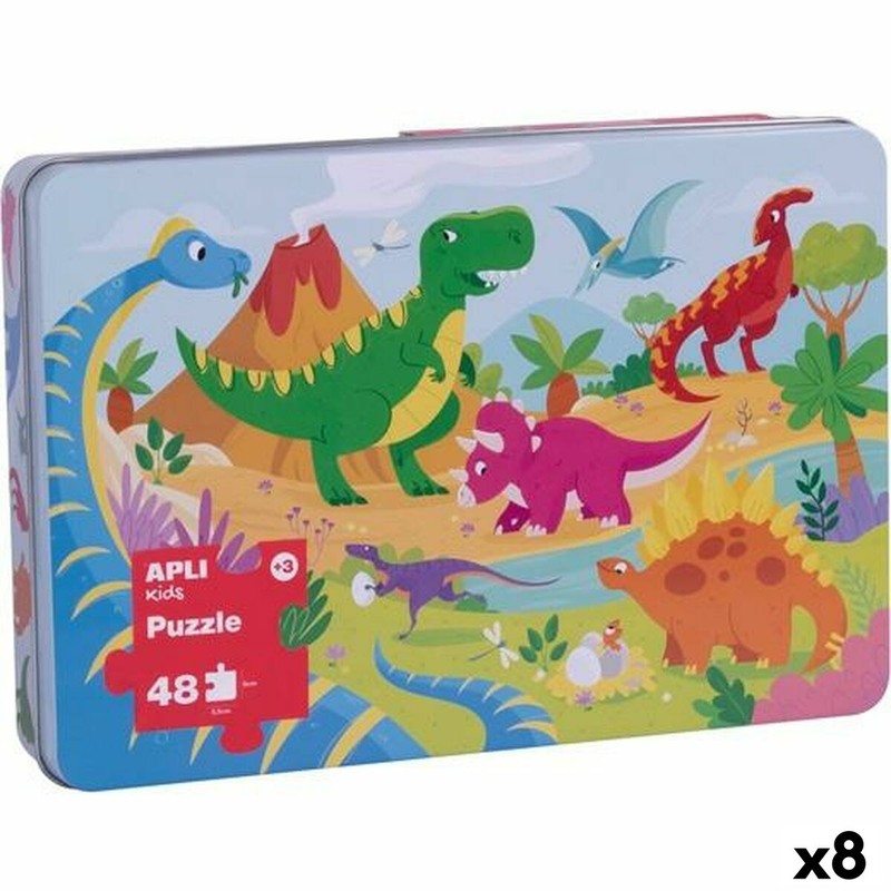 Puzzle Dinosaurios Niños Apli 48 piezas
