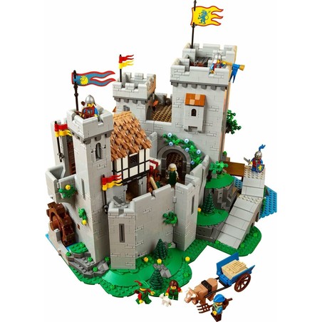 Detalle de la fortaleza Lego ICONS Lion Knights' Castle