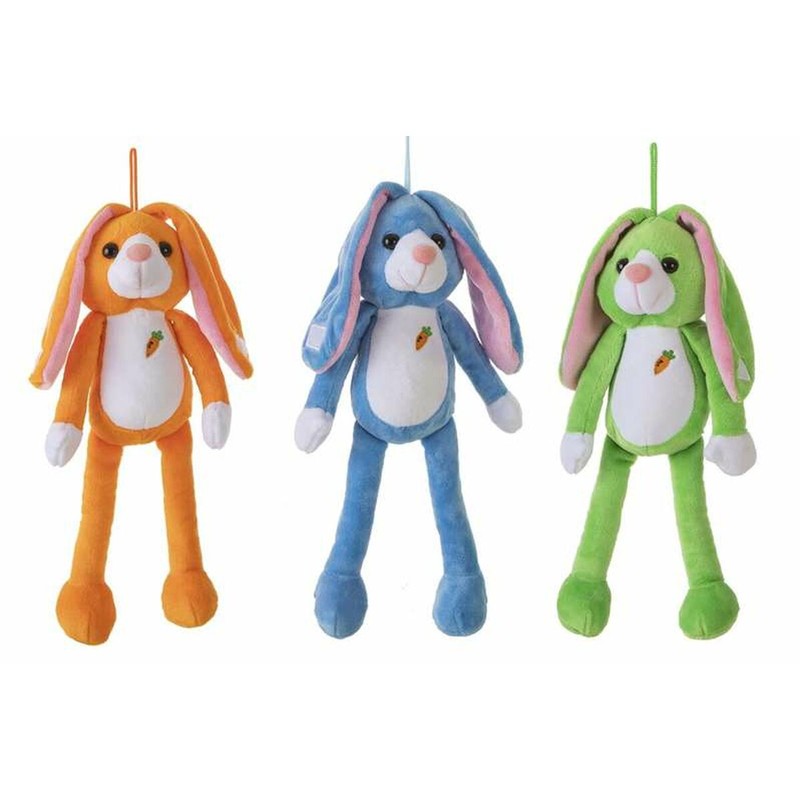 Peluche conejo infantil Orejotas Velcro BigBuy Kids, color rosa
