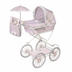 Muñeca bebé con carrito plegable Decuevas, lista para pasear