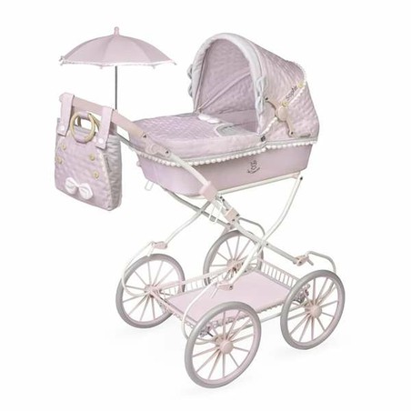 Muñeca bebé con carrito plegable Decuevas, lista para pasear