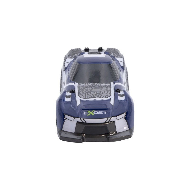Coche de juguete Exost en acción desde arriba