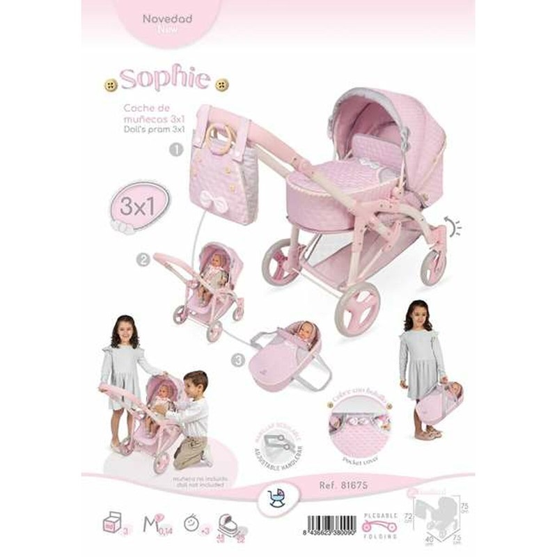 Muñeca Decuevas con cuna, parte del set construcción educativo de rol