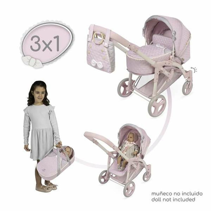 Muñeca bebé Decuevas con accesorios, un set construcción 100 piezas de imaginación