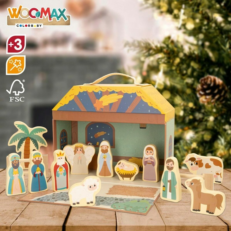 Detalle de set construcción educativo para casa de muñecas, Woomax