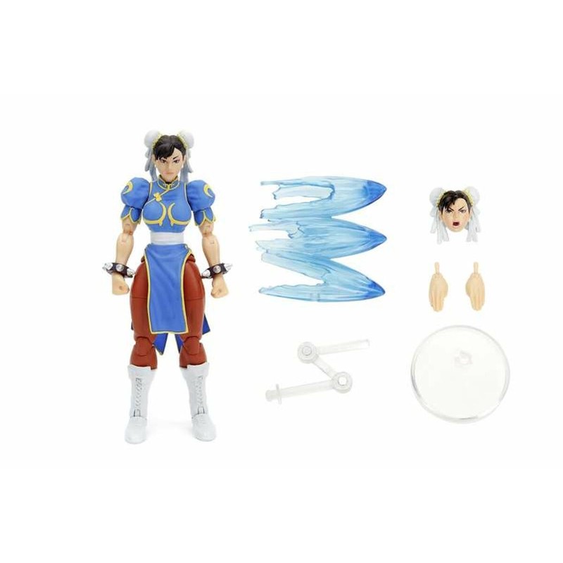 Figura de plástico resistente Chun-Li, ideal para jugar
