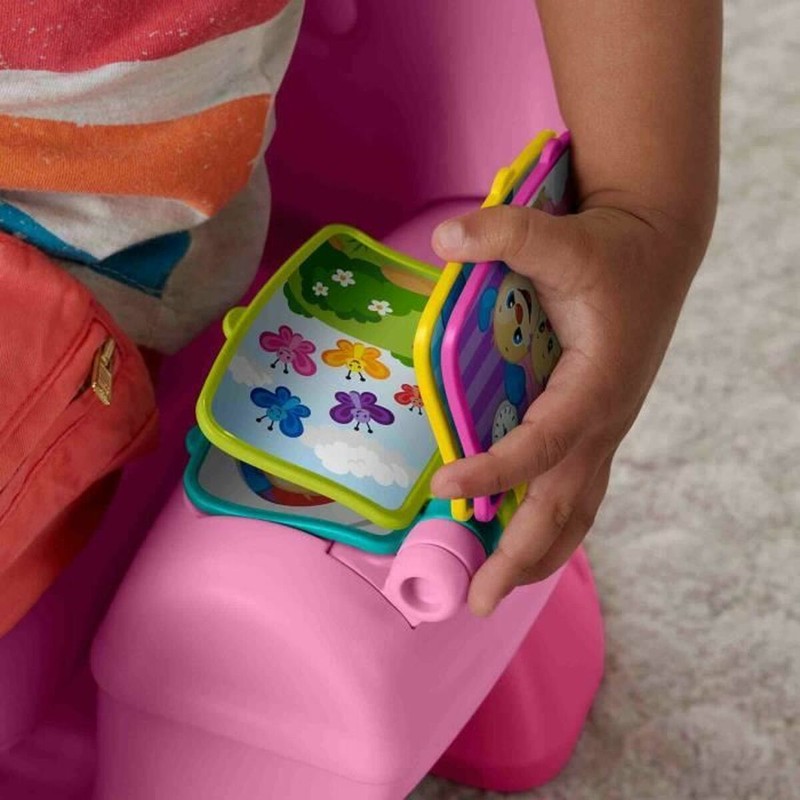 Bloques construcción infantiles: Silla de aprendizaje Fisher-Price con sonidos