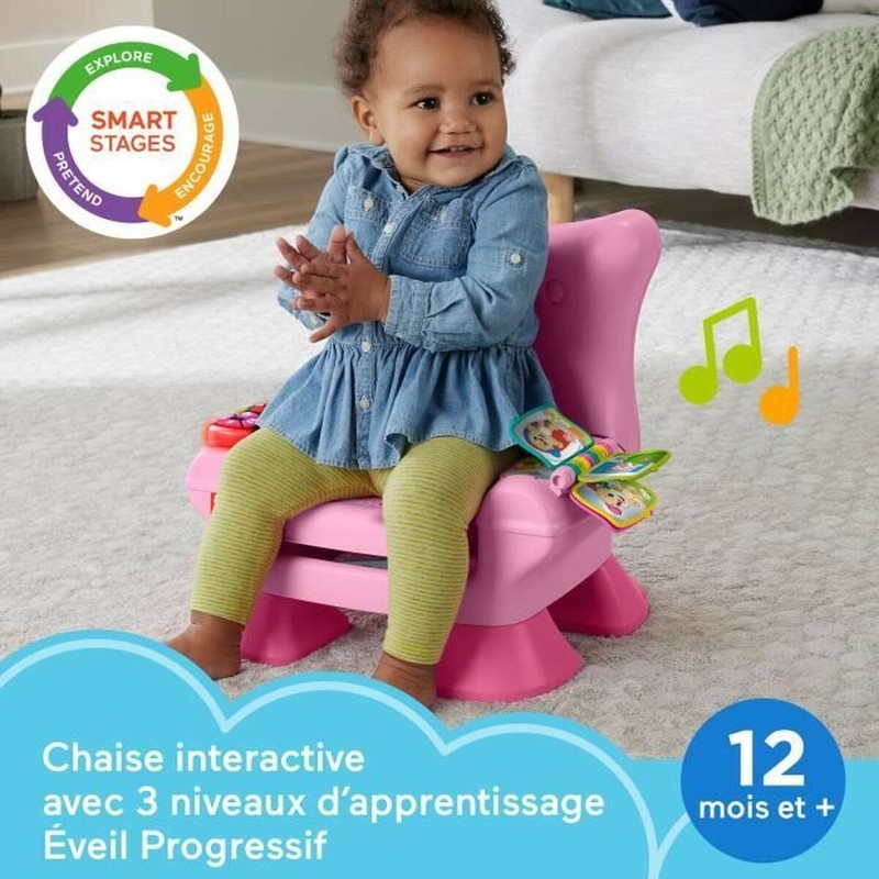 Bloques apilables bebé: Elementos manipulables de la silla de aprendizaje Fisher-Price