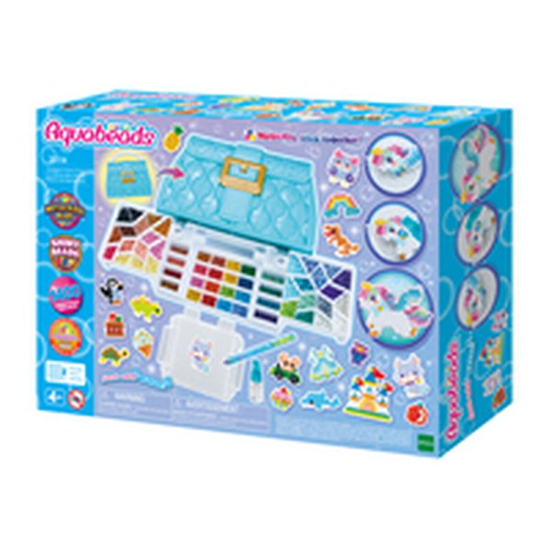 Set construcción educativo Aquabeads figuras con cuentas de agua