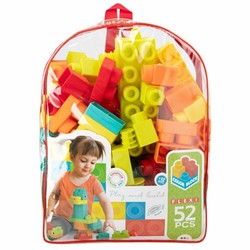 Niño jugando con juguetes construcción niños Color Block