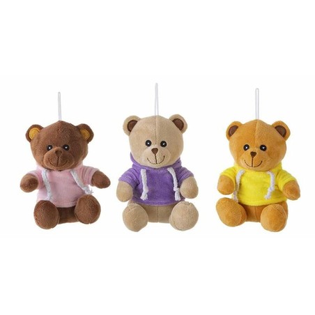 Peluche oso niño BigBuy Kids con sudadera de colores, juguete suave infantil de 16cm