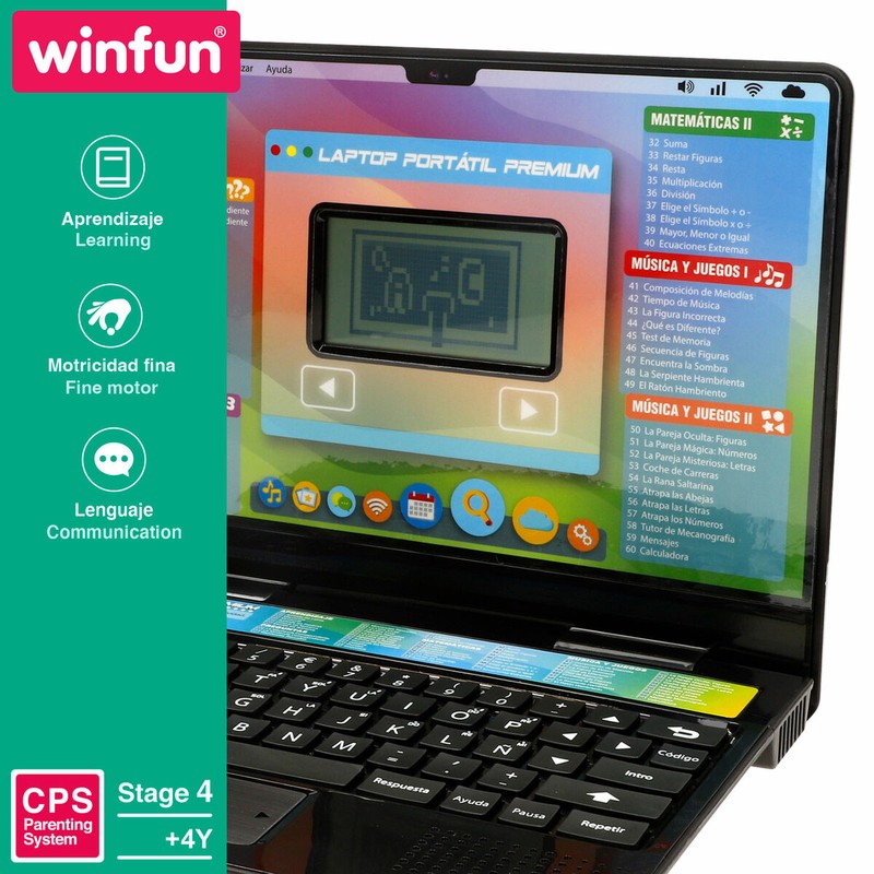 Juego interactivo niños Winfun para aprender letras y números