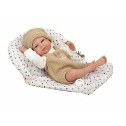 Muñeca Bebé Arias 40cm con ropita rosa, ideal para juego simbólico