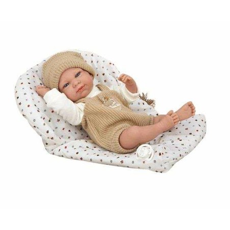 Muñeca Bebé Arias 40cm con ropita rosa, ideal para juego simbólico