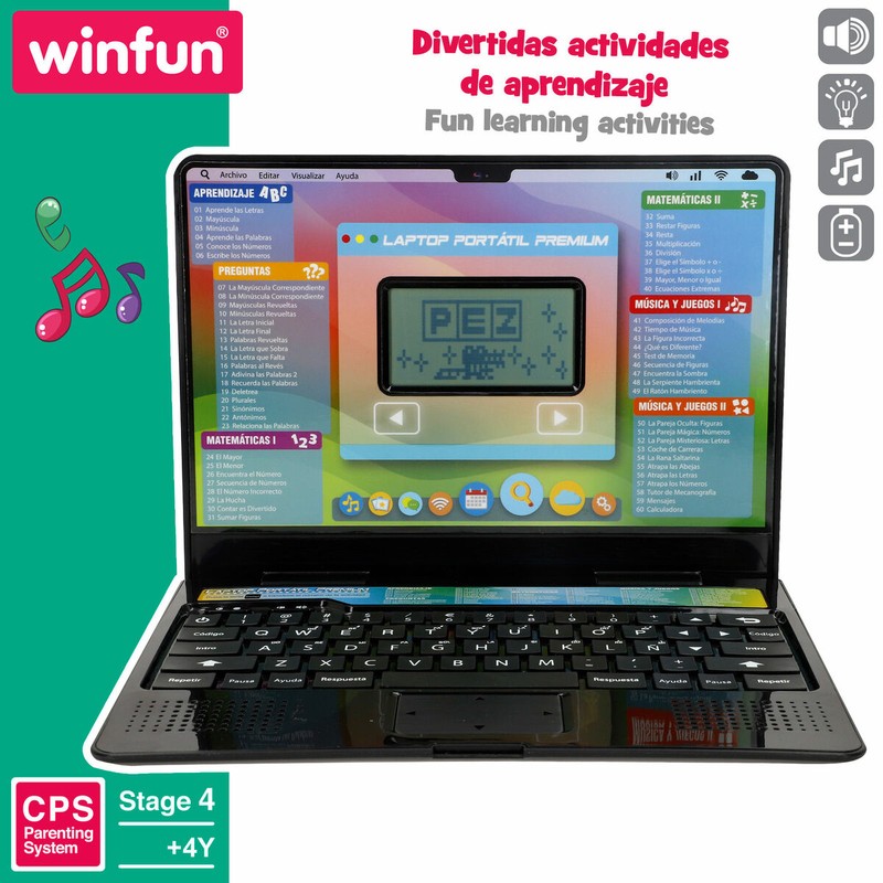 Juguete desarrollo cognitivo 4 años, pack de 4 unidades