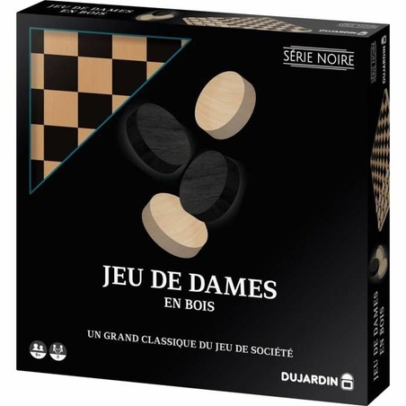 Juego mesa familiar Dujardin Damas, niños jugando en casa, desarrollo cognitivo
