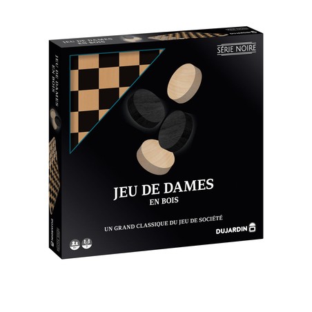 Juego de mesa Dujardin, piezas negras y blancas, estimula juego memoria infantil