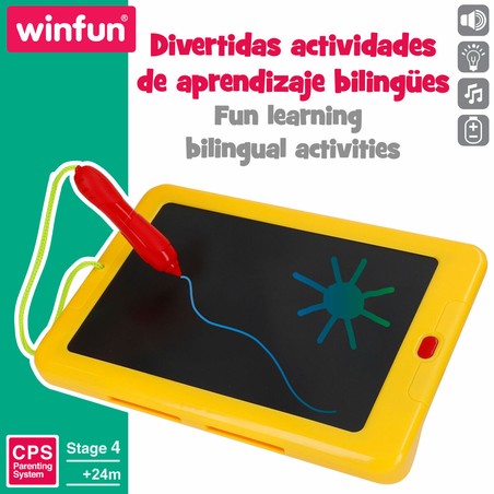 Tablet Winfun con panel de dibujo extraíble para creatividad