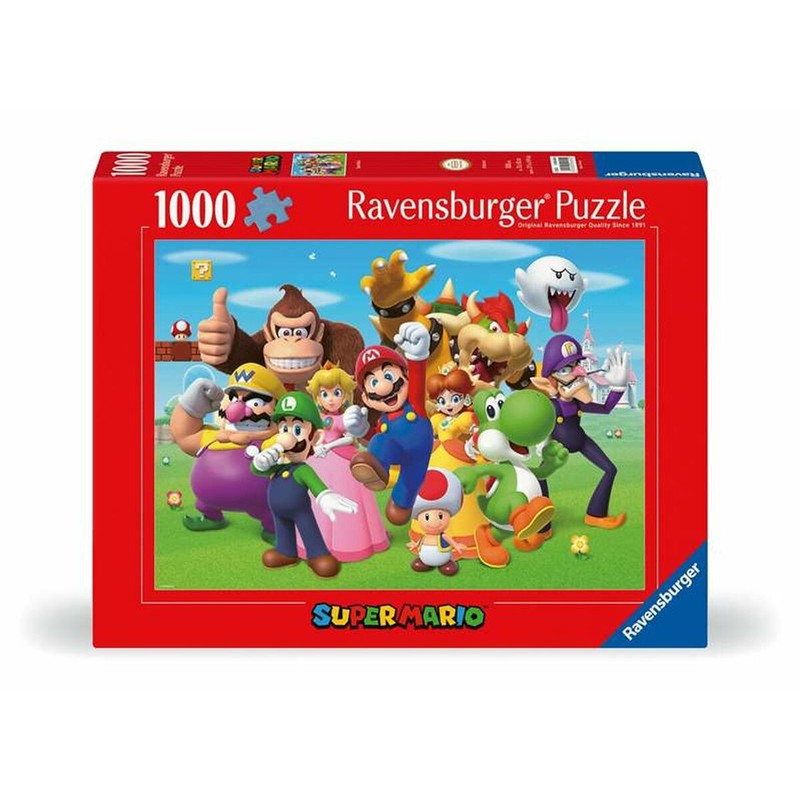 Juguetes construcción niños: Puzzle Ravensburger Super Mario 1000 piezas