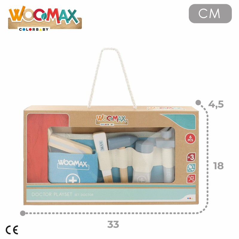 kit medico madera juego simbolico