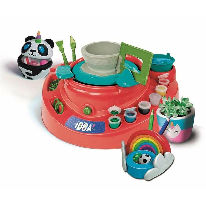 Arcilla de modelar infantil Clementoni, kit con colores vibrantes para creatividad.