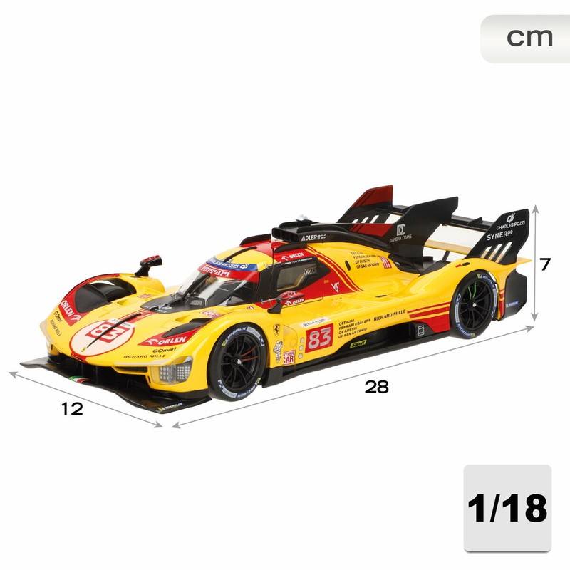 Ferrari 499P LMH Burago de metal para colección coches deportivos