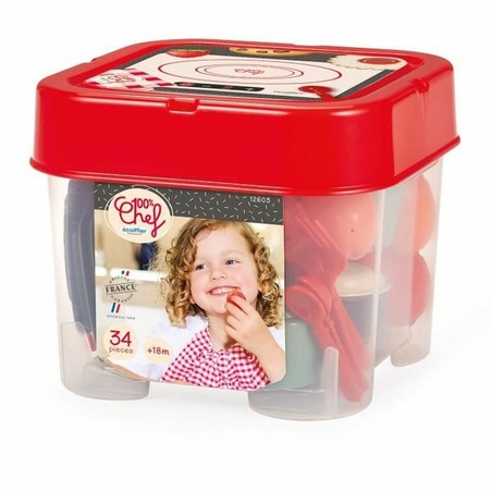 Cocina juguete infantil Ecoiffier con 34 accesorios de juego