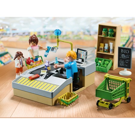 Playmobil Supermercado My Life, accesorios detallados para juego