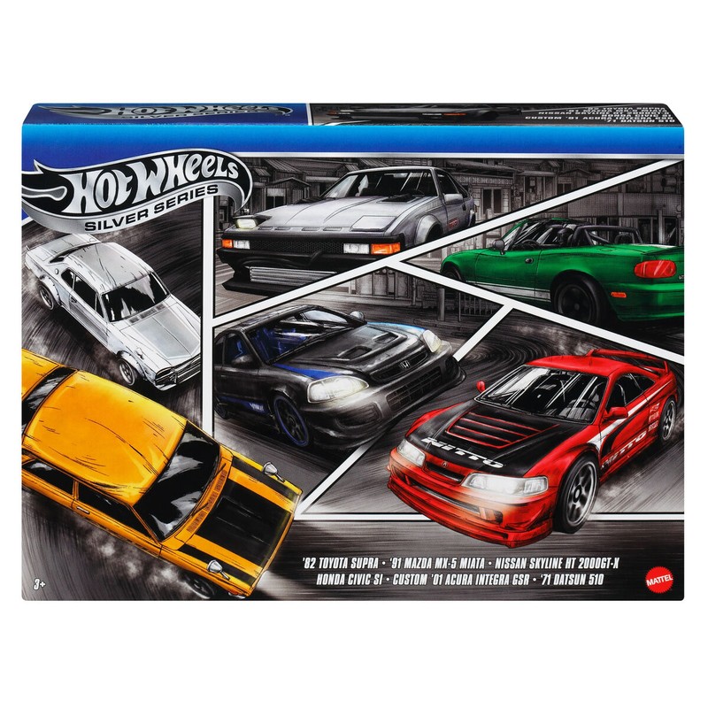 Embalaje original Hot Wheels pack de 5 coches