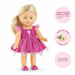 Muñeca Corolle Mini Corolline con vestido de hada y alas de mariposa