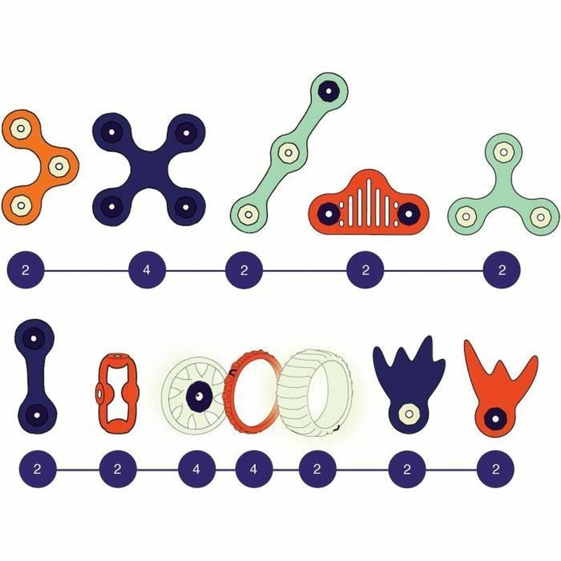Bloques construcción infantiles para desarrollo motriz