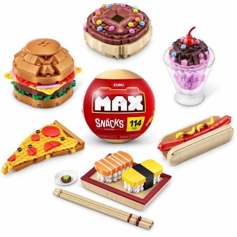 niño disfrutando construyendo con Zuru Snack