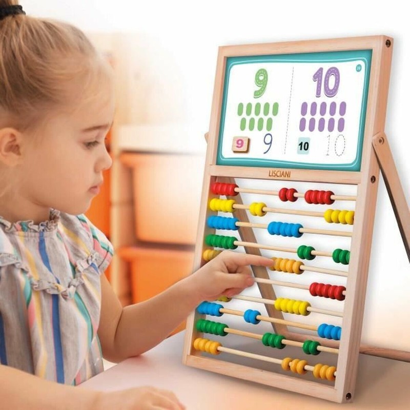 Bloques construcción infantiles - Juego educativo madera bilingüe