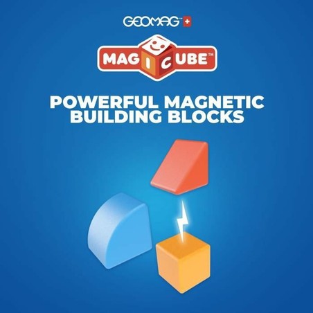 Bloques apilables bebé Geomag Magicube de plástico reciclado