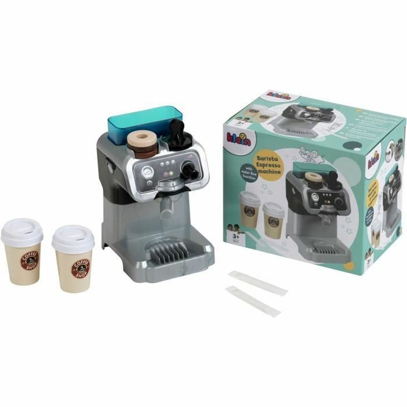 Cafetera de juguete realista con sistema de agua para niños